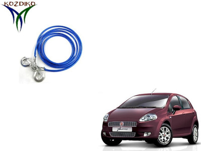 

Kozdiko Heavy Duty 7000 kgs 12 MM 4Mtr Tow Rope for Fiat Punto 4 m Towing Cable(Steel, 7000 kg Pull Capacity)