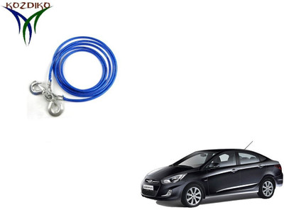 

Kozdiko Heavy Duty 7000 kgs 12 MM 4Mtr Tow Rope for Hyundai Verna Fluidic 4 m Towing Cable(Steel, 7000 kg Pull Capacity)