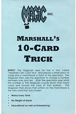 m&m's MARSHALLSTENCARD 1 Magic Tricks(Age: 8 to 12 Years)