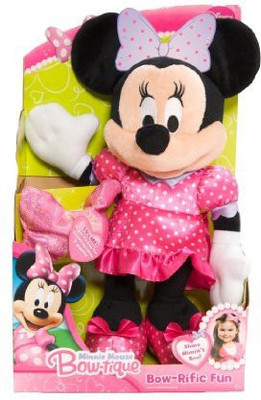 

Disney Minnie Bowtique Bowrific Plush - 7.5 inch(Pink)
