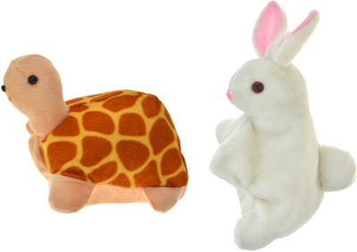 

Cuddly Toys The Rabbit and tortoise Story telling Hand Puppet Hand Puppets(Pack of 2)