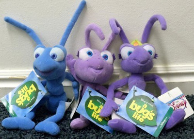 

Disney Retired Bug'S Life Flikattaand Dot 9" Plush Bean Bag Doll(Purple)