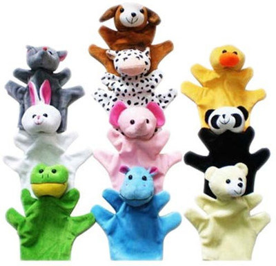 

Kuhu Creations Animal Hand Puppets(Pack of 10)