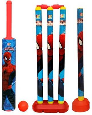 Marvel Spider Man Cricket Set with 4 Wickets-Big size Cricket
