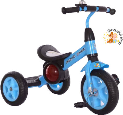 

Awws & Wows Super Kid Metal Tricycle with Music & Lights TRIKE777 Tricycle(Blue)