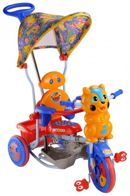 

MeeMee 2 in 1 Baby Tricycle with Rocker Function with Adjustable Seat and Canopy BT-820 A Tricycle(Blue, Yellow)