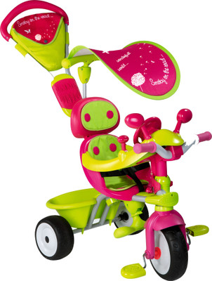 

Smoby Baby Driver V Confort + Canopy 434118 Tricycle(Green, Pink), Green and pink