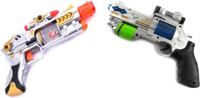 

New Pinch Combo Of Musical lazer sound & voice projector gun for kids(Multicolor)