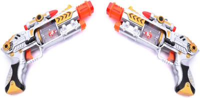 

New Pinch lazer sound musical gun for kids (pack of 2 )(Multicolor)