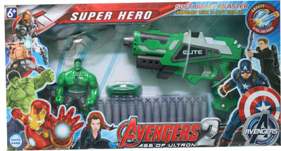 

9 Perfect Avenger Super Hero Soft Bullet Blaster(Multicolor)