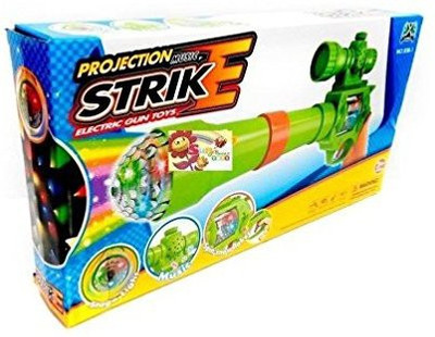 

City Shoppy Projection & Musical Strike Electric Toy Gun For Kids(Multicolor)