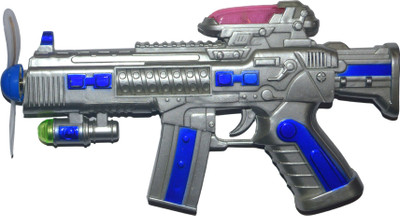 

Shop4everything Space Gun With Music(Silver)