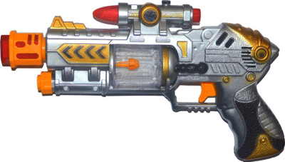

Shop4everything Musical Gun With Infra-Red Light(Silver)