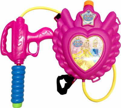 

Unique Arts Barbie Holi Pichkari Water Gun with Storage Tank Backpack(Multicolor)