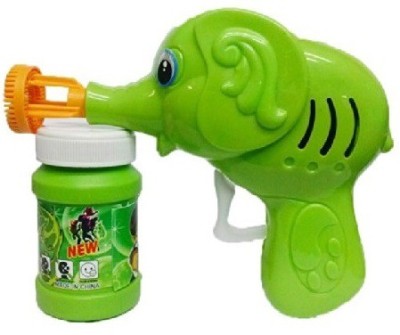 aDiEstore Hand Pressing Bubble Making Toy Gun (Color and Design May Vary) Guns & Darts(Green)