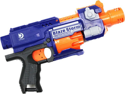 

Emob Battery Operated Blaze Storm Soft Bullet Battle Gun Game with Real Gun Effect(Multicolor)
