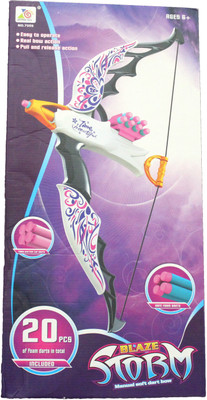 

Mamaboo Blaze Storm Manual Soft Dart Bow(White)