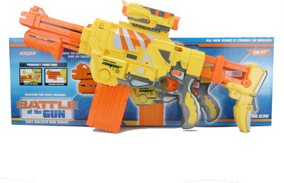 

Building Mart Electronic Semi-Auto Soft Bullet Gun - Assault Rifle(Yellow)