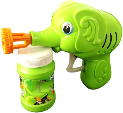 

Sahibuy Green Toon Hand Pressing Bubble Making Gun toy(Green)