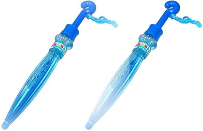 

Y & J Umbrella Bubble Making Wand/Stick Pack Of 2(Blue)