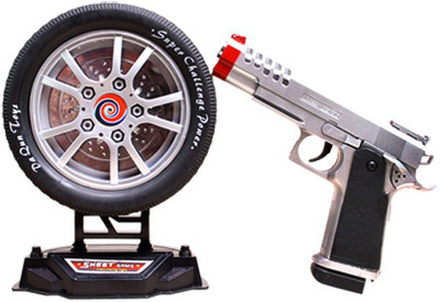 

GoMerryKids Laser Target Infrared Gun Toy, Music and Lights, Shooting Game for Kids(Multicolor)