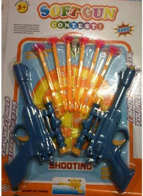 

Shop & Shoppee Soft Gun With Dart(Blue)