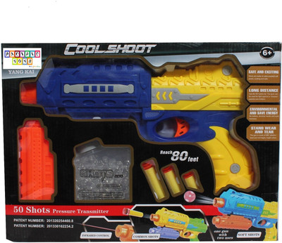 

Pacific Toys Pacific Toys Gun with Jelly Shots and Soft Foam Bullets, Multi Color(Multicolor)