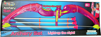 

Mamaboo King Sport Pink Light Up Archery Shooting Set(Multicolor)