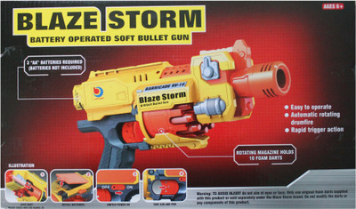 

9 Perfect Blaze Storm Battery Operated Soft Bullet Gun(Multicolor)