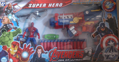 

MK Enterprises Avenger Soft Bullet Blaster Spiderman(Multicolor)