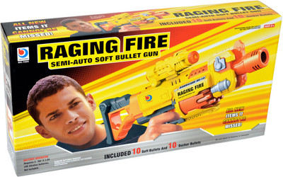 

Tabu Raging Fire Semi Auto Soft Bullet Gun(Yellow)