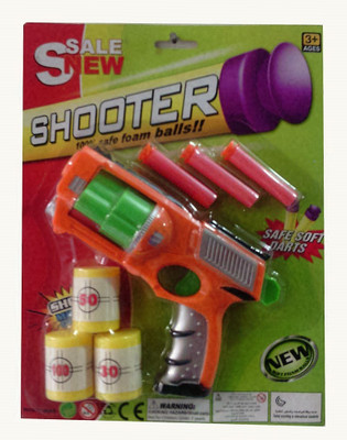 

Shop & Shoppee Shooter Toy Gun with Foam Balls & Soft Darts(Multicolor)