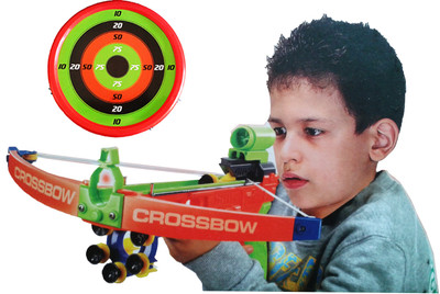 

Vaibhav Real Action Crossbow Set With Infrared & Target. Great Gift For Growing Up Kids!(Multicolor)