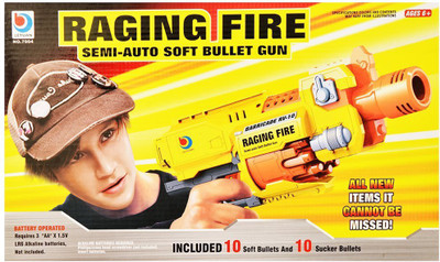 

kts khalsa toys and sales Raging Fire Semi Auto Soft Bullet Gun(Multicolor)