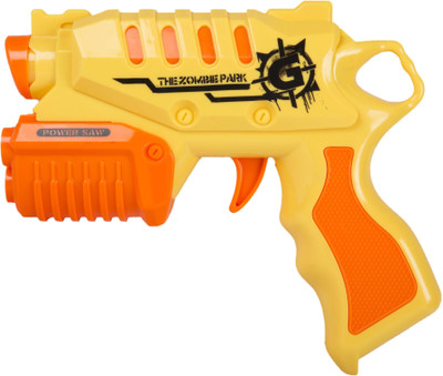 

Building Mart Super Fun Rapid Fire Toy Bullet Gun With 2 Zombie Targets(Yellow)