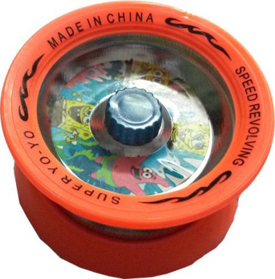 

Switch Control Rubber & Metal Yoyo with Ball Bearing (Orange) Toy Yoyo