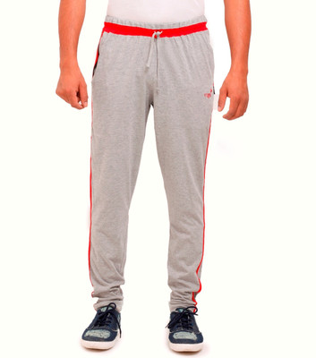 Vego Self Design Men Grey Track Pants