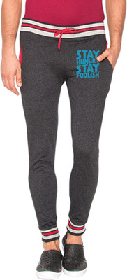 Campus Sutra Printed Men's Grey Track Pants