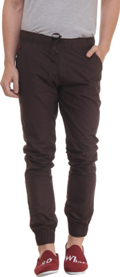 

Fifty Two Solid Men's Brown Track Pants