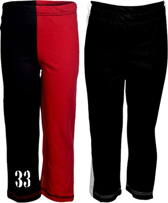 

Gkidz Track Pant For Boys(Red, Dark black