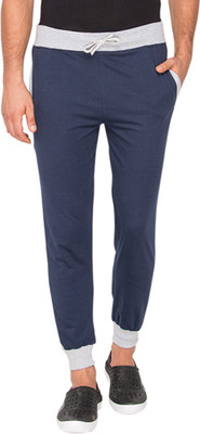 

Campus Sutra Solid Men's Blue Track Pants