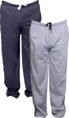 Indistar Solid Men Grey Track Pants