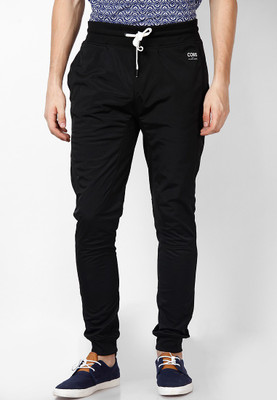 

Jack & Jones Solid Men's Black Track Pants