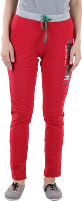 

Sports 52 Wear Solid Women's Red Track Pants