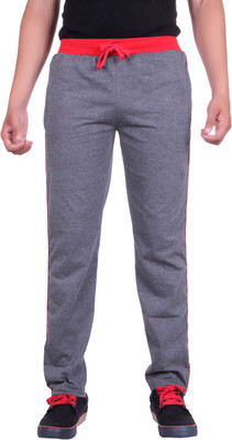 

DFH Solid Men's Grey Track Pants, Dark grey