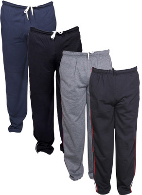 Indistar Solid Men Blue, Black, Grey Track Pants