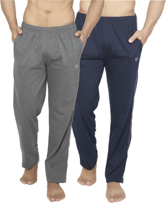 

Alan Jones Solid Men' Dark Blue, Grey Track Pants, Navy-charcoal