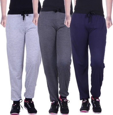 

Gag Wear Solid Women's Multicolor Track Pants, Dark grey;light grey;navy