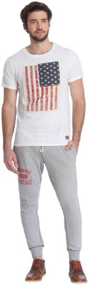 

Jack & Jones Solid Men's Grey Track Pants, Light grey melange