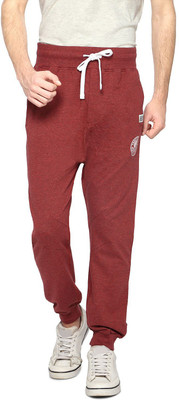 

Ajile by Pantaloons Solid Men's Red Track Pants, Red melange